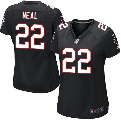 Nike Falcons #22 Keanu Neal Black Alternate Women's Stitched NFL Elite Jersey Nike Falcons #22 Keanu Neal Black Alternate Women's Stitched NFL Elite Jersey