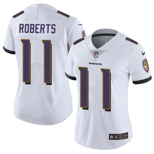 Nike Ravens #11 Seth Roberts White Women's Stitched NFL Vapor Untouchable Limited Jersey Nike Ravens #11 Seth Roberts White Women's Stitched NFL Vapor Untouchable Limited Jersey