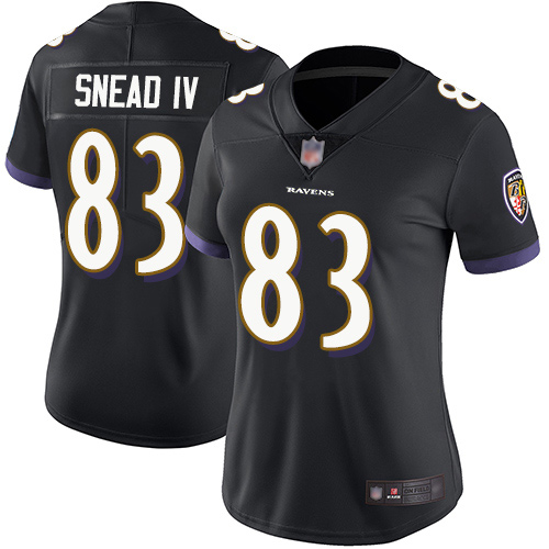 Nike Ravens #83 Willie Snead IV Black Alternate Women's Stitched NFL Vapor Untouchable Limited Jersey Nike Ravens #83 Willie Snead IV Black Alternate Women's Stitched NFL Vapor Untouchable Limited Jersey