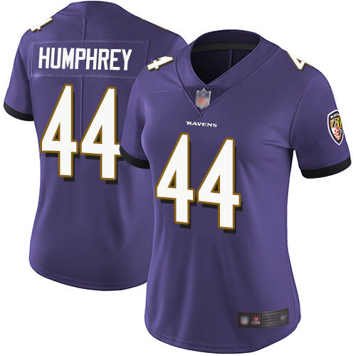 Nike Ravens #44 Marlon Humphrey Purple Team Color Women's Stitched NFL Vapor Untouchable Limited Jersey Nike Ravens #44 Marlon Humphrey Purple Team Color Women's Stitched NFL Vapor Untouchable Limited Jersey