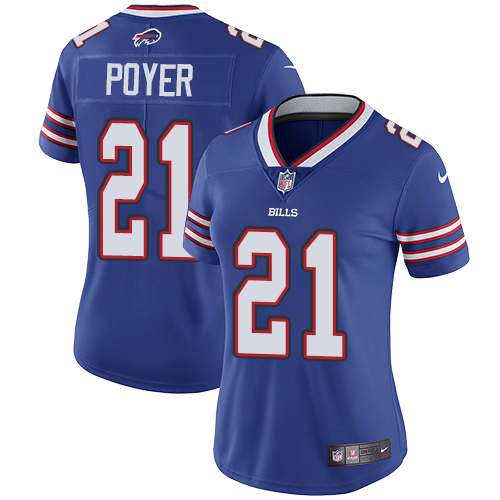 Nike Bills #21 Jordan Poyer Royal Blue Team Color Women's Stitched NFL Vapor Untouchable Limited Jersey Nike Bills #21 Jordan Poyer Royal Blue Team Color Women's Stitched NFL Vapor Untouchable Limited Jersey