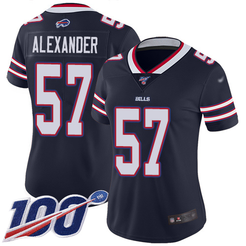 Nike Bills #57 Lorenzo Alexander Navy Women's Stitched NFL Limited Inverted Legend 100th Season Jersey Nike Bills #57 Lorenzo Alexander Navy Women's Stitched NFL Limited Inverted Legend 100th Season Jersey
