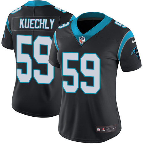 Nike Panthers #59 Luke Kuechly Black Team Color Women's Stitched NFL Vapor Untouchable Limited Jersey Nike Panthers #59 Luke Kuechly Black Team Color Women's Stitched NFL Vapor Untouchable Limited Jersey