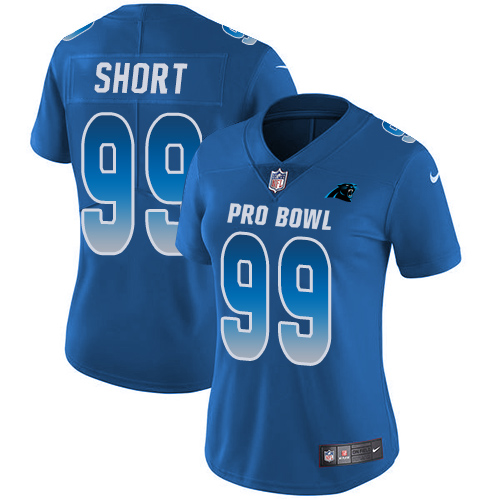Nike Panthers #99 Kawann Short Royal Women's Stitched NFL Limited NFC 2019 Pro Bowl Jersey Nike Panthers #99 Kawann Short Royal Women's Stitched NFL Limited NFC 2019 Pro Bowl Jersey