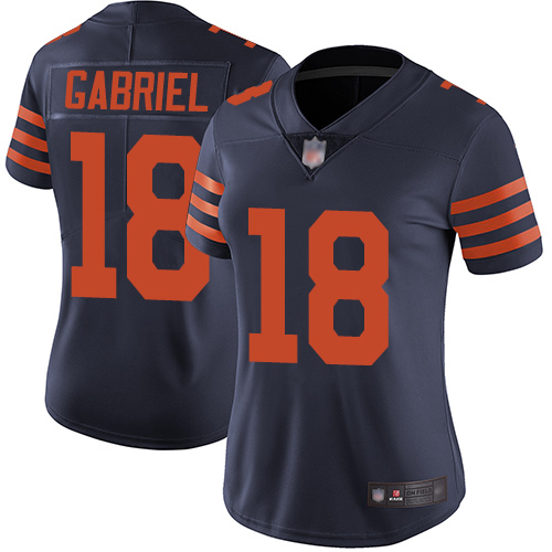 Nike Bears #18 Taylor Gabriel Navy Blue Alternate Women's Stitched NFL Vapor Untouchable Limited Jersey Nike Bears #18 Taylor Gabriel Navy Blue Alternate Women's Stitched NFL Vapor Untouchable Limited Jersey