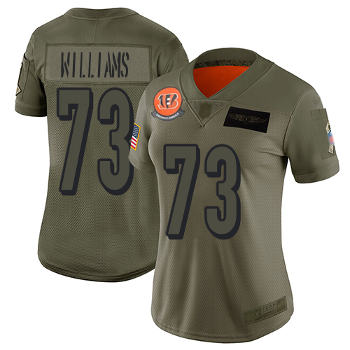 Nike Bengals #73 Jonah Williams Camo Women's Stitched NFL Limited 2019 Salute to Service Jersey Nike Bengals #73 Jonah Williams Camo Women's Stitched NFL Limited 2019 Salute to Service Jersey