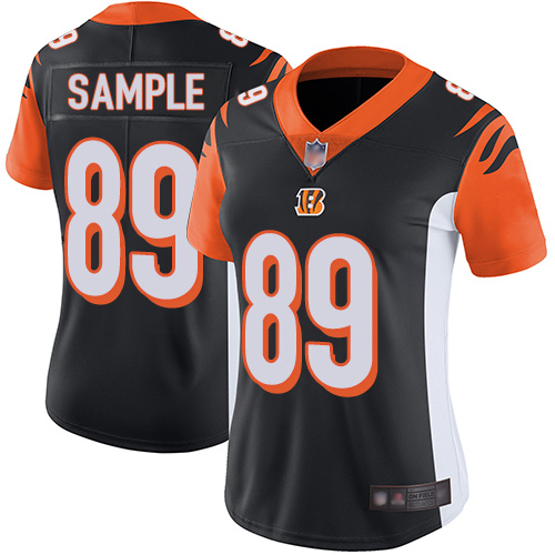 Nike Bengals #89 Drew Sample Black Team Color Women's Stitched NFL Vapor Untouchable Limited Jersey Nike Bengals #89 Drew Sample Black Team Color Women's Stitched NFL Vapor Untouchable Limited Jersey