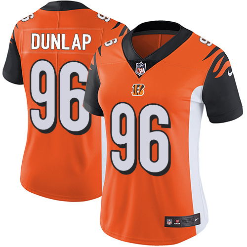 Nike Bengals #96 Carlos Dunlap Orange Alternate Women's Stitched NFL Vapor Untouchable Limited Jersey Nike Bengals #96 Carlos Dunlap Orange Alternate Women's Stitched NFL Vapor Untouchable Limited Jersey