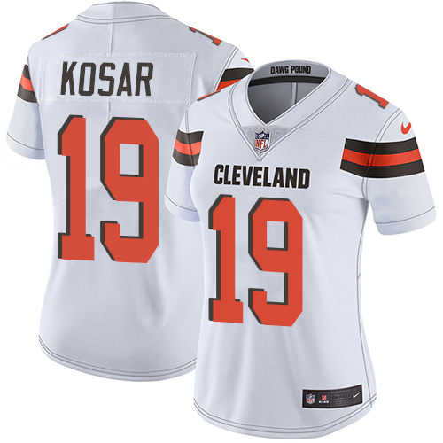 Nike Browns #19 Bernie Kosar White Women's Stitched NFL Vapor Untouchable Limited Jersey Nike Browns #19 Bernie Kosar White Women's Stitched NFL Vapor Untouchable Limited Jersey
