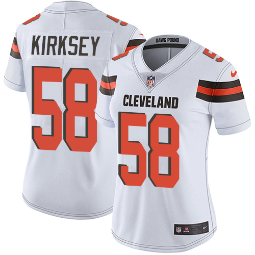 Nike Browns #58 Christian Kirksey White Women's Stitched NFL Vapor Untouchable Limited Jersey Nike Browns #58 Christian Kirksey White Women's Stitched NFL Vapor Untouchable Limited Jersey