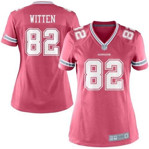 Nike Cowboys #82 Jason Witten Pink Women's Stitched NFL Elite Jersey Nike Cowboys #82 Jason Witten Pink Women's Stitched NFL Elite Jersey