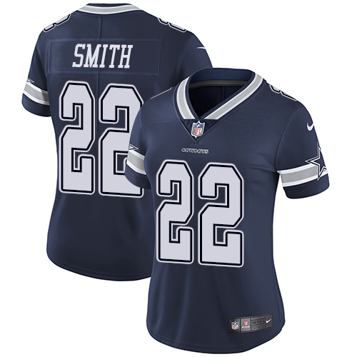 Nike Cowboys #22 Emmitt Smith Navy Blue Team Color Women's Stitched NFL Vapor Untouchable Limited Jersey Nike Cowboys #22 Emmitt Smith Navy Blue Team Color Women's Stitched NFL Vapor Untouchable Limited Jersey