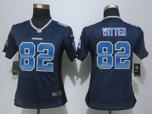 Nike Cowboys #82 Jason Witten Navy Blue Team Color Women's Stitched NFL Elite Strobe Jersey Nike Cowboys #82 Jason Witten Navy Blue Team Color Women's Stitched NFL Elite Strobe Jersey