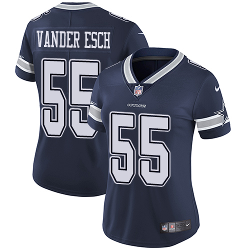 Nike Cowboys #55 Leighton Vander Esch Navy Blue Team Color Women's Stitched NFL Vapor Untouchable Limited Jersey Nike Cowboys #55 Leighton Vander Esch Navy Blue Team Color Women's Stitched NFL Vapor Untouchable Limited Jersey