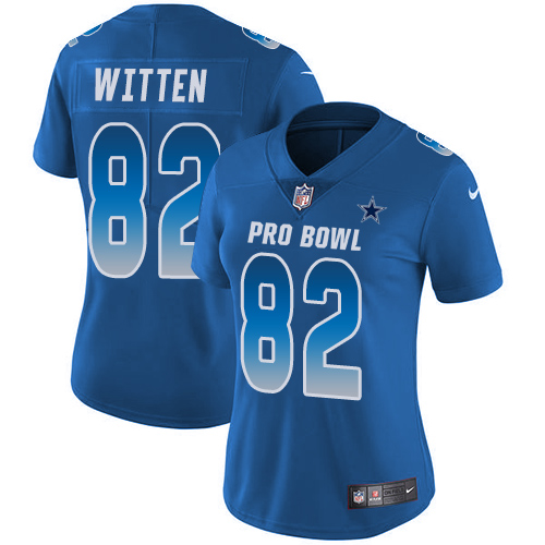 Nike Cowboys #82 Jason Witten Royal Women's Stitched NFL Limited NFC 2018 Pro Bowl Jersey Nike Cowboys #82 Jason Witten Royal Women's Stitched NFL Limited NFC 2018 Pro Bowl Jersey