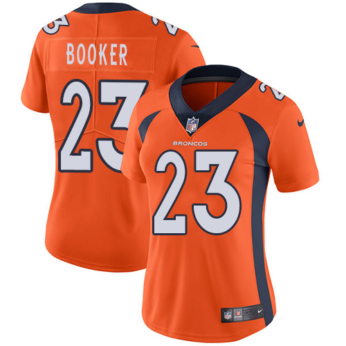 Nike Broncos #23 Devontae Booker Orange Team Color Women's Stitched NFL Vapor Untouchable Limited Jersey Nike Broncos #23 Devontae Booker Orange Team Color Women's Stitched NFL Vapor Untouchable Limited Jersey