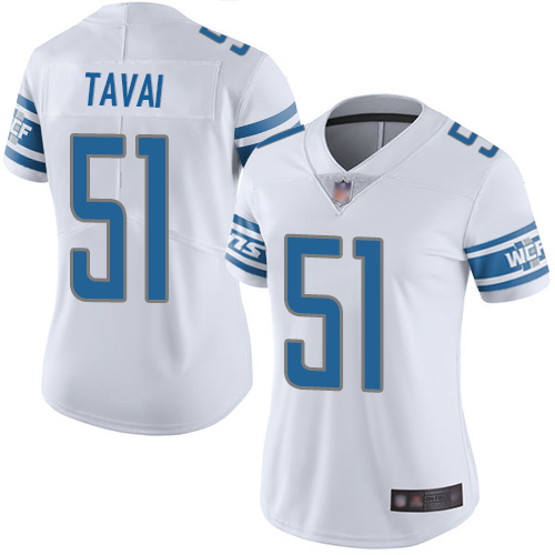 Nike Lions #51 Jahlani Tavai White Women's Stitched NFL Vapor Untouchable Limited Jersey Nike Lions #51 Jahlani Tavai White Women's Stitched NFL Vapor Untouchable Limited Jersey