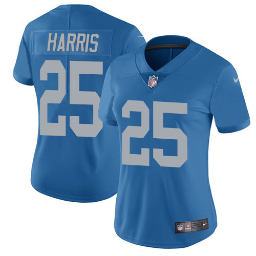 Nike Lions #25 Will Harris Blue Throwback Women's Stitched NFL Vapor Untouchable Limited Jersey Nike Lions #25 Will Harris Blue Throwback Women's Stitched NFL Vapor Untouchable Limited Jersey