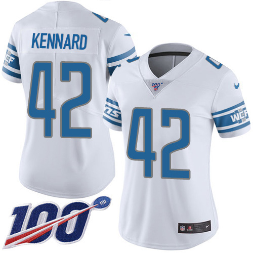 Nike Lions #42 Devon Kennard White Women's Stitched NFL 100th Season Vapor Untouchable Limited Jersey Nike Lions #42 Devon Kennard White Women's Stitched NFL 100th Season Vapor Untouchable Limited Jersey