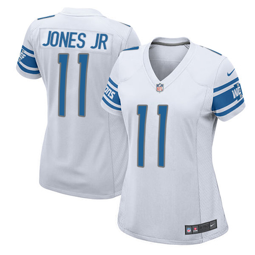 Nike Lions #11 Marvin Jones Jr White Women's Stitched NFL Elite Jersey Nike Lions #11 Marvin Jones Jr White Women's Stitched NFL Elite Jersey
