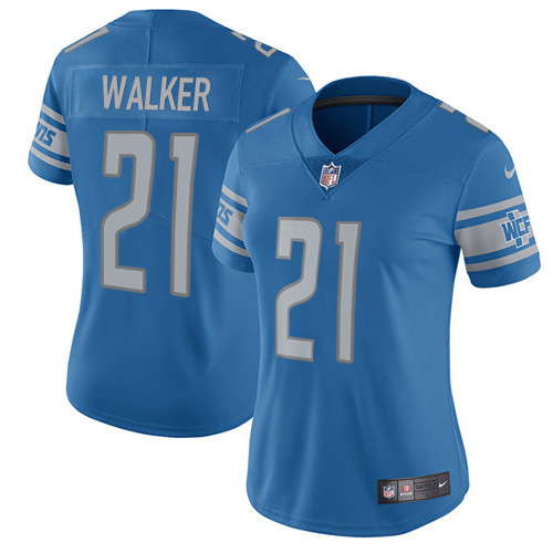 Nike Lions #21 Tracy Walker Light Blue Team Color Women's Stitched NFL Vapor Untouchable Limited Jersey Nike Lions #21 Tracy Walker Light Blue Team Color Women's Stitched NFL Vapor Untouchable Limited Jersey