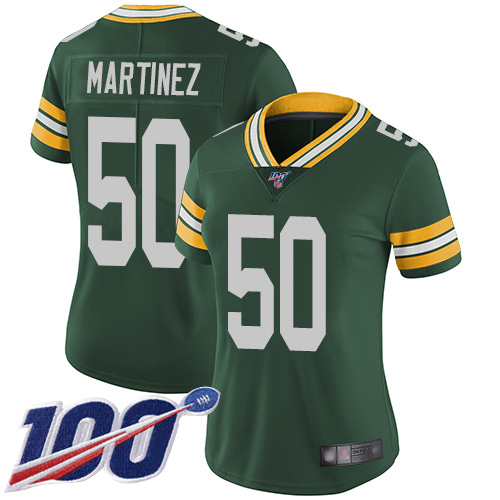 Nike Packers #50 Blake Martinez Green Team Color Women's Stitched NFL 100th Season Vapor Limited Jersey Nike Packers #50 Blake Martinez Green Team Color Women's Stitched NFL 100th Season Vapor Limited Jersey