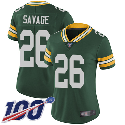 Nike Packers #26 Darnell Savage Green Team Color Women's Stitched NFL 100th Season Vapor Limited Jersey Nike Packers #26 Darnell Savage Green Team Color Women's Stitched NFL 100th Season Vapor Limited Jersey