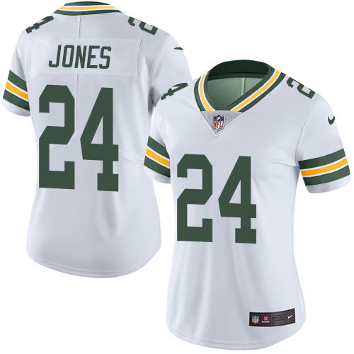 Nike Packers #24 Josh Jones White Women's Stitched NFL Vapor Untouchable Limited Jersey Nike Packers #24 Josh Jones White Women's Stitched NFL Vapor Untouchable Limited Jersey