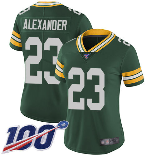 Nike Packers #23 Jaire Alexander Green Team Color Women's Stitched NFL 100th Season Vapor Limited Jersey Nike Packers #23 Jaire Alexander Green Team Color Women's Stitched NFL 100th Season Vapor Limited Jersey