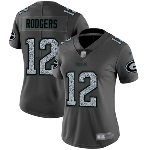 Nike Packers #12 Aaron Rodgers Gray Static Women's Stitched NFL Vapor Untouchable Limited Jersey Nike Packers #12 Aaron Rodgers Gray Static Women's Stitched NFL Vapor Untouchable Limited Jersey