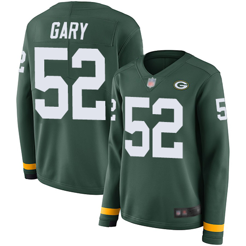 Nike Packers #52 Rashan Gary Green Team Color Women's Stitched NFL Limited Therma Long Sleeve Jersey Nike Packers #52 Rashan Gary Green Team Color Women's Stitched NFL Limited Therma Long Sleeve Jersey