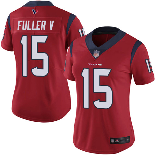 Nike Texans #15 Will Fuller V Red Alternate Women's Stitched NFL Vapor Untouchable Limited Jersey