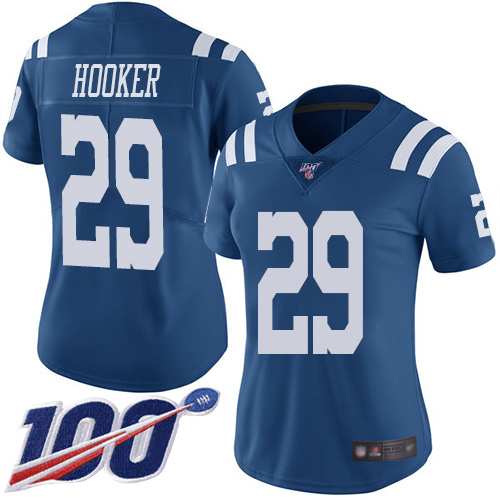 Nike Colts #29 Malik Hooker Royal Blue Women's Stitched NFL Limited Rush 100th Season Jersey Nike Colts #29 Malik Hooker Royal Blue Women's Stitched NFL Limited Rush 100th Season Jersey