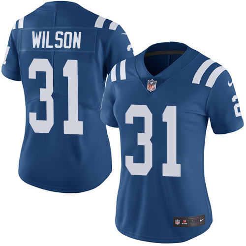 Nike Colts #31 Quincy Wilson Royal Blue Team Color Women's Stitched NFL Vapor Untouchable Limited Jersey Nike Colts #31 Quincy Wilson Royal Blue Team Color Women's Stitched NFL Vapor Untouchable Limited Jersey