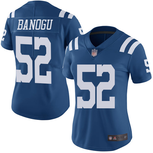 Nike Colts #52 Ben Banogu Royal Blue Women's Stitched NFL Limited Rush Jersey Nike Colts #52 Ben Banogu Royal Blue Women's Stitched NFL Limited Rush Jersey