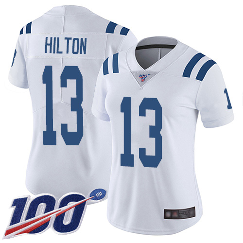 Nike Colts #13 T.Y. Hilton White Women's Stitched NFL 100th Season Vapor Limited Jersey Nike Colts #13 T.Y. Hilton White Women's Stitched NFL 100th Season Vapor Limited Jersey