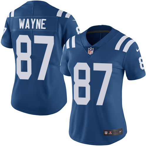 Nike Colts #87 Reggie Wayne Royal Blue Team Color Women's Stitched NFL Vapor Untouchable Limited Jersey Nike Colts #87 Reggie Wayne Royal Blue Team Color Women's Stitched NFL Vapor Untouchable Limited Jersey