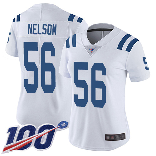 Nike Colts #56 Quenton Nelson White Women's Stitched NFL 100th Season Vapor Limited Jersey Nike Colts #56 Quenton Nelson White Women's Stitched NFL 100th Season Vapor Limited Jersey
