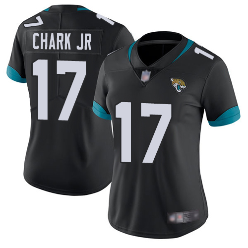 Nike Jaguars #17 DJ Chark Jr Black Team Color Women's Stitched NFL Vapor Untouchable Limited Jersey Nike Jaguars #17 DJ Chark Jr Black Team Color Women's Stitched NFL Vapor Untouchable Limited Jersey