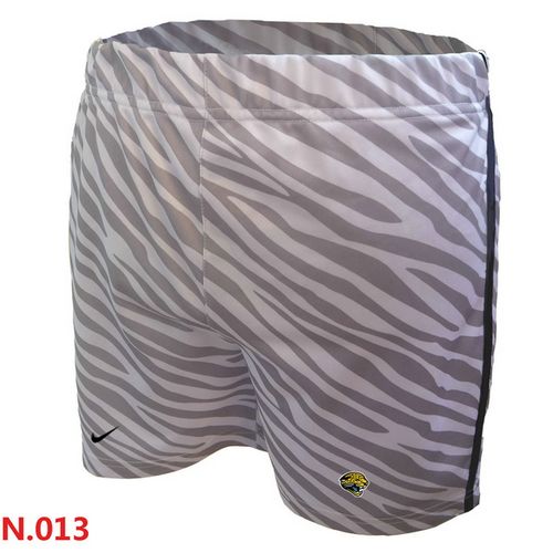 Women's Nike NFL Jacksonville Jaguars Embroidered Team Logo Zebra Stripes Shorts Women's Nike NFL Jacksonville Jaguars Embroidered Team Logo Zebra Stripes Shorts