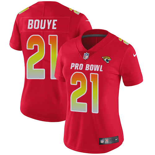 Nike Jaguars #21 A.J. Bouye Red Women's Stitched NFL Limited AFC 2018 Pro Bowl Jersey Nike Jaguars #21 A.J. Bouye Red Women's Stitched NFL Limited AFC 2018 Pro Bowl Jersey