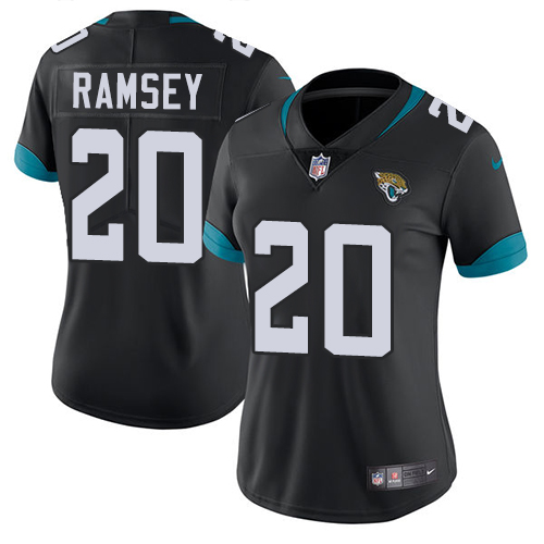 Nike Jaguars #20 Jalen Ramsey Black Team Color Women's Stitched NFL Vapor Untouchable Limited Jersey Nike Jaguars #20 Jalen Ramsey Black Team Color Women's Stitched NFL Vapor Untouchable Limited Jersey