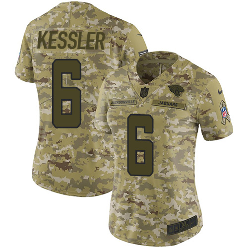 Nike Jaguars #6 Cody Kessler Camo Women's Stitched NFL Limited 2018 Salute to Service Jersey Nike Jaguars #6 Cody Kessler Camo Women's Stitched NFL Limited 2018 Salute to Service Jersey