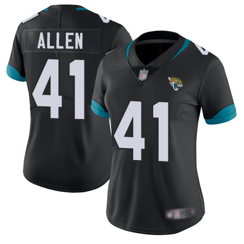 Nike Jaguars #41 Josh Allen Black Team Color Women's Stitched NFL Vapor Untouchable Limited Jersey Nike Jaguars #41 Josh Allen Black Team Color Women's Stitched NFL Vapor Untouchable Limited Jersey