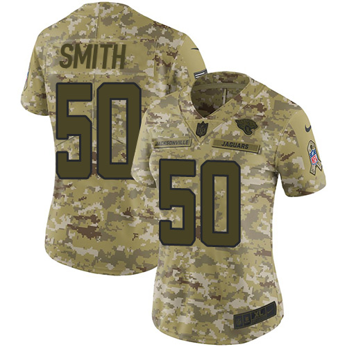 Nike Jaguars #50 Telvin Smith Camo Women's Stitched NFL Limited 2018 Salute to Service Jersey Nike Jaguars #50 Telvin Smith Camo Women's Stitched NFL Limited 2018 Salute to Service Jersey