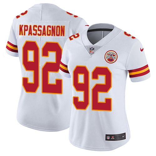 Nike Chiefs #92 Tanoh Kpassagnon White Women's Stitched NFL Vapor Untouchable Limited Jersey Nike Chiefs #92 Tanoh Kpassagnon White Women's Stitched NFL Vapor Untouchable Limited Jersey