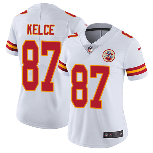 Nike Chiefs #87 Travis Kelce White Women's Stitched NFL Vapor Untouchable Limited Jersey Nike Chiefs #87 Travis Kelce White Women's Stitched NFL Vapor Untouchable Limited Jersey