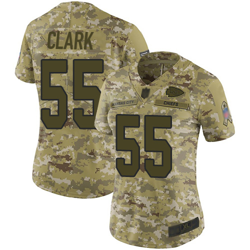 Nike Chiefs #55 Frank Clark Camo Women's Stitched NFL Limited 2018 Salute to Service Jersey Nike Chiefs #55 Frank Clark Camo Women's Stitched NFL Limited 2018 Salute to Service Jersey