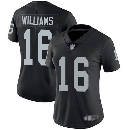 Nike Raiders #16 Tyrell Williams Black Team Color Women's Stitched NFL Vapor Untouchable Limited Jersey Nike Raiders #16 Tyrell Williams Black Team Color Women's Stitched NFL Vapor Untouchable Limited Jersey