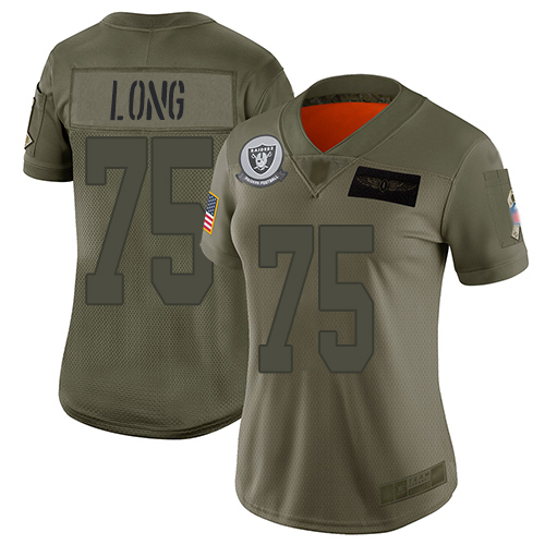 Nike Raiders #75 Howie Long Camo Women's Stitched NFL Limited 2019 Salute to Service Jersey Nike Raiders #75 Howie Long Camo Women's Stitched NFL Limited 2019 Salute to Service Jersey